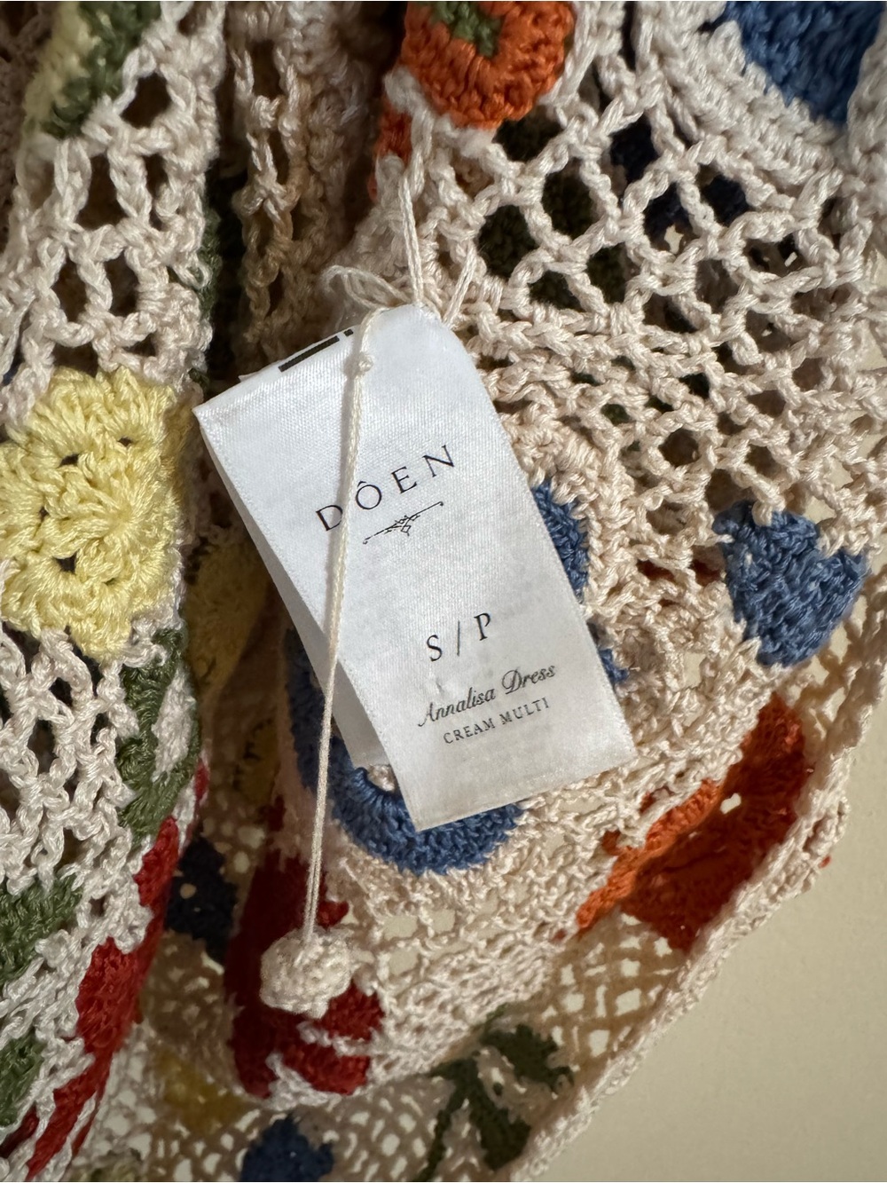 Doen Annalisa Dress Heirloom Cream Multi Small - Picture 4 of 6